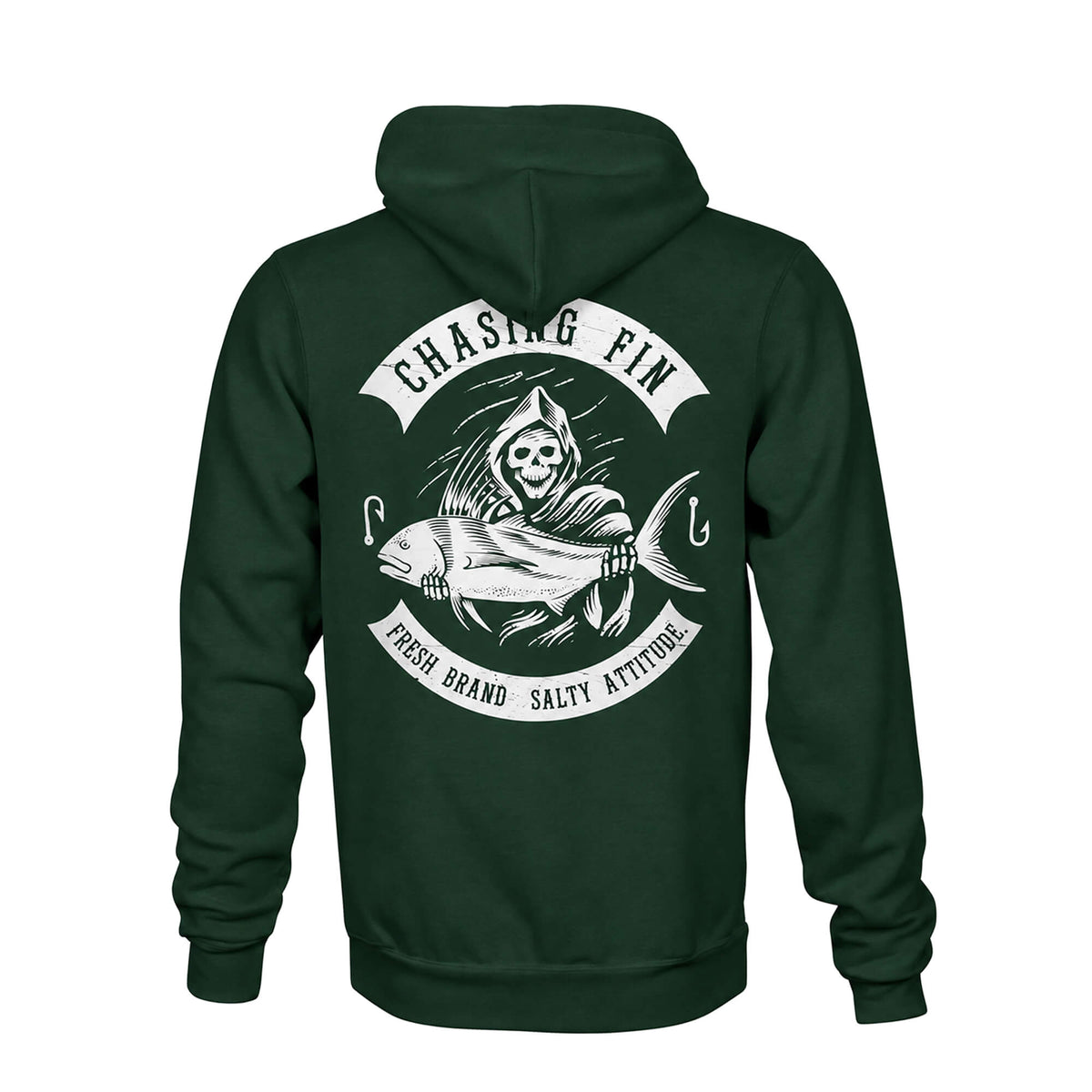 Saltwater Reaper Fleece Pullover Hoodie- New arrival