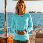 Saltwater Attitude - Ladies Solar Performance Long Sleeve - Chasing Fin
