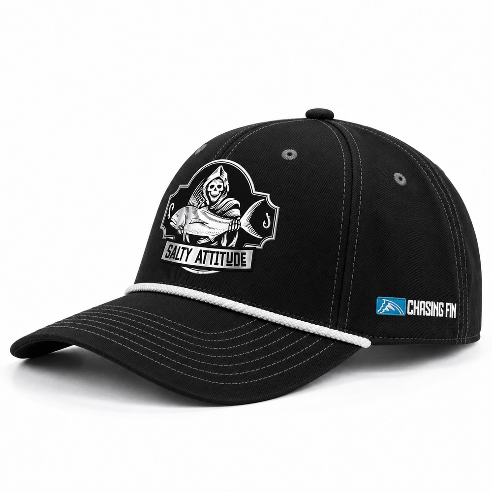 Salty Attitude Reaper Richardson Hat – Black/White