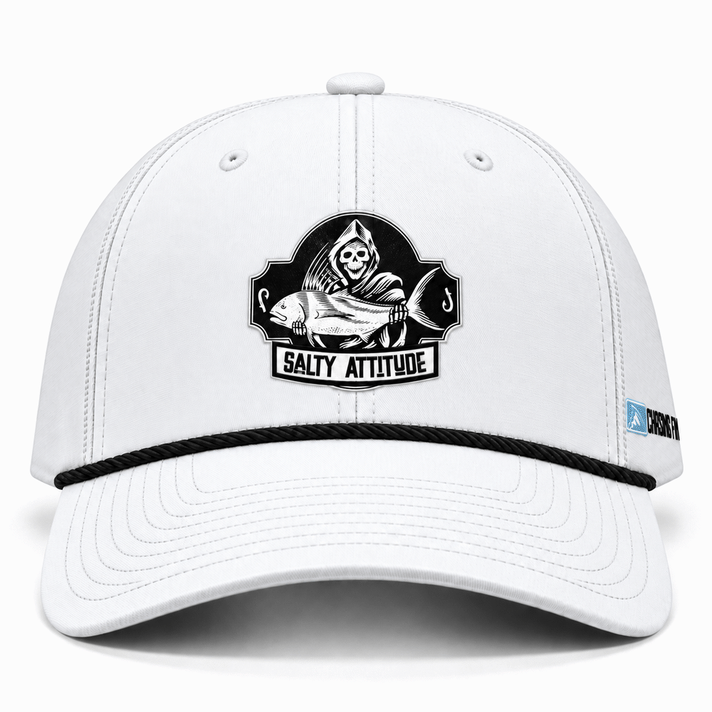 Salty Attitude Reaper Richardson Hat – White/Black