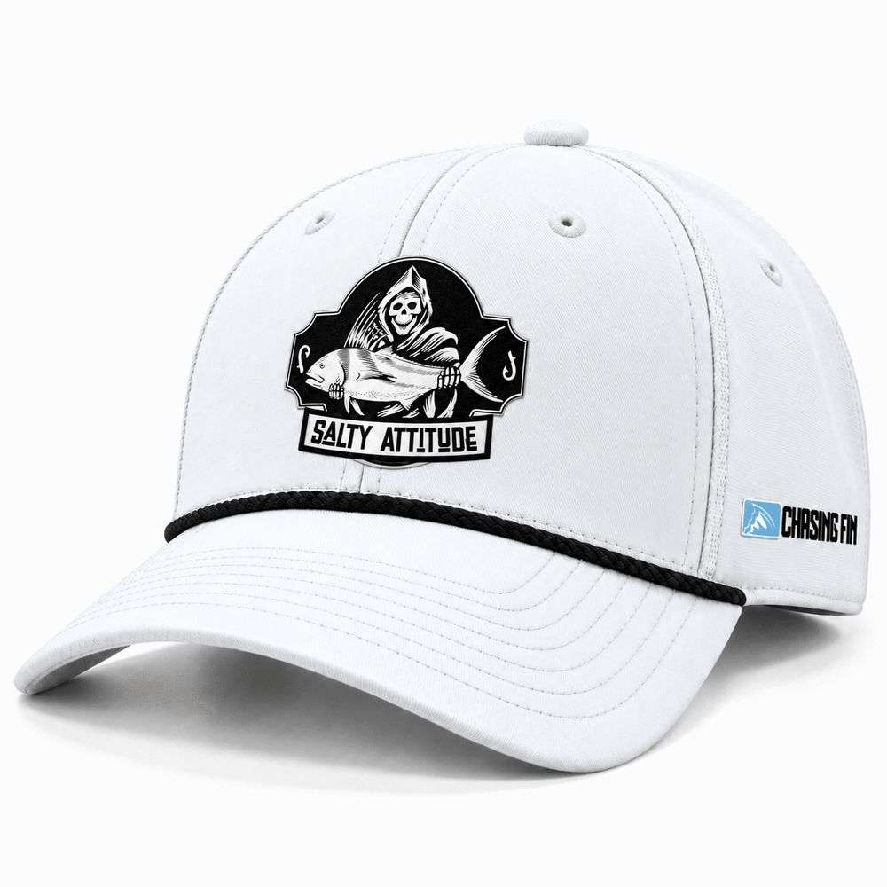 Salty Attitude Reaper Richardson Hat – White/Black