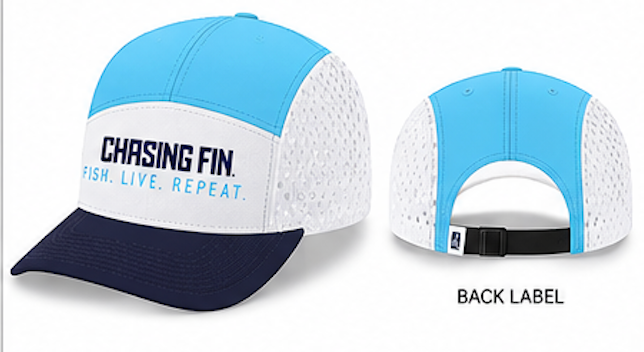 Chasing Fin Performance 5-Panel Hat with Silicone Logo