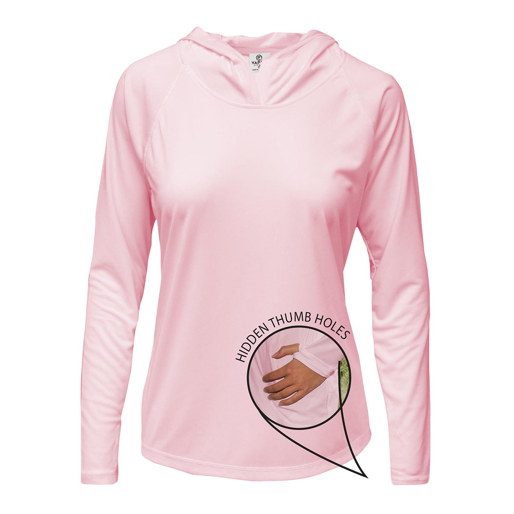 Small Lake. Big Ego - Ladies Solar Performance Hoodie - Chasing Fin New Collection