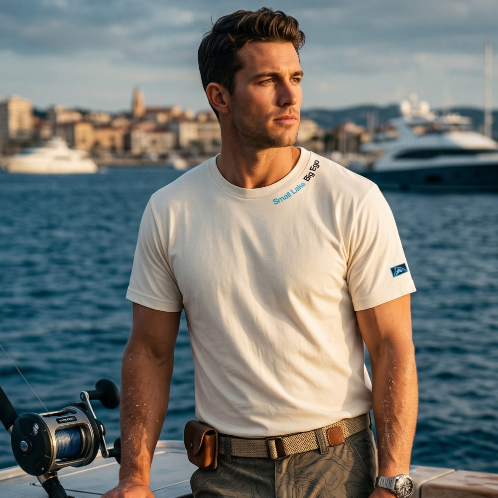 Small Lake Big Ego - T-shirt Heavyweight - Chasing Fin New Collection