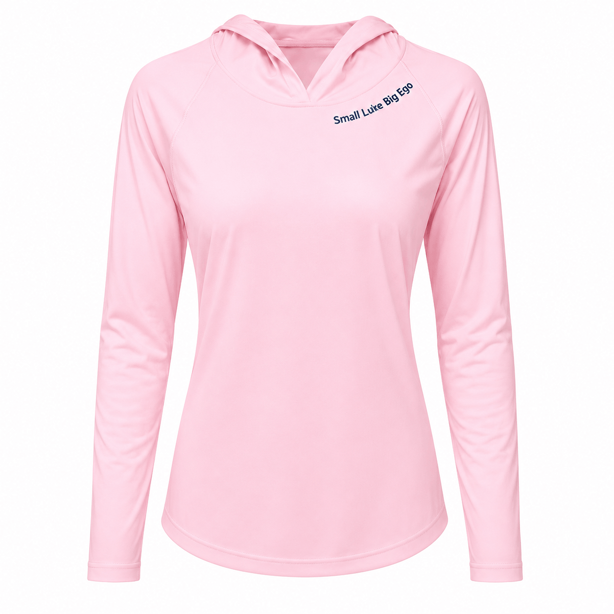 Small Lake. Big Ego - Ladies Solar Performance Hoodie - Chasing Fin New Collection