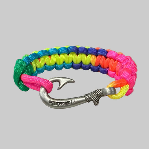 Unique Rainbow Glow Cobra Fish Hook Bracelet
