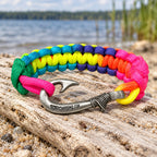 Unique Rainbow Glow Cobra Fish Hook Bracelet