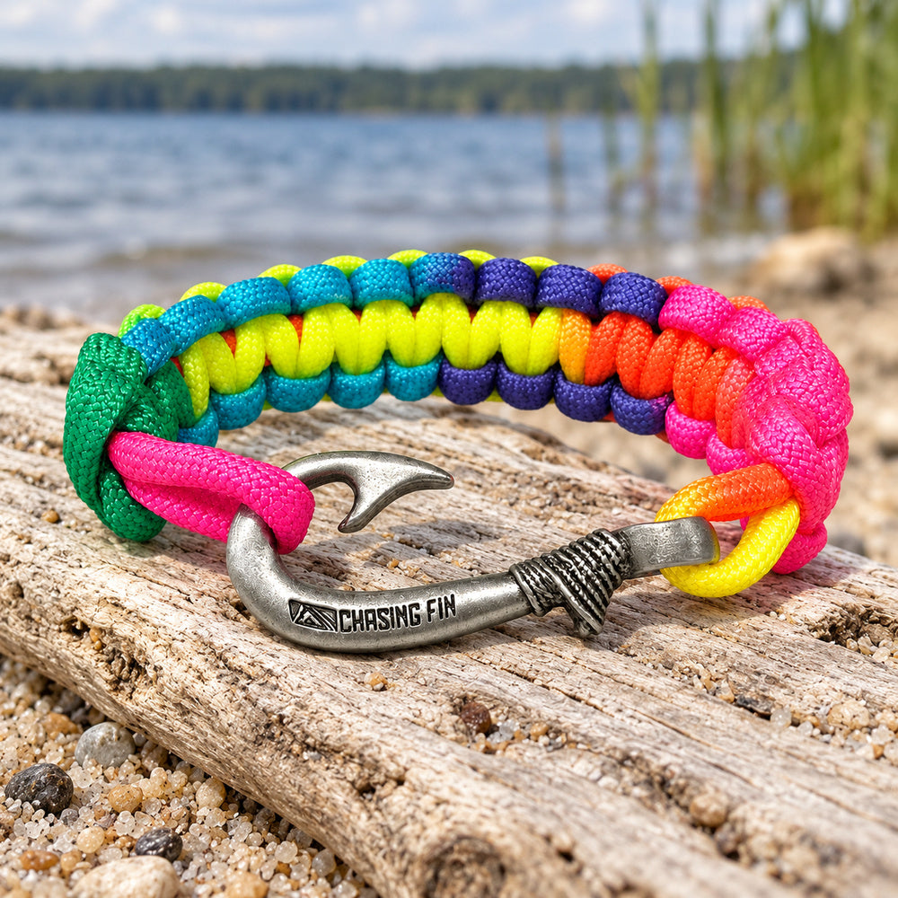Unique Rainbow Glow Cobra Fish Hook Bracelet