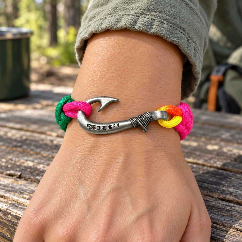 Unique Rainbow Glow Cobra Fish Hook Bracelet