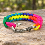 Unique Rainbow Glow Cobra Fish Hook Bracelet
