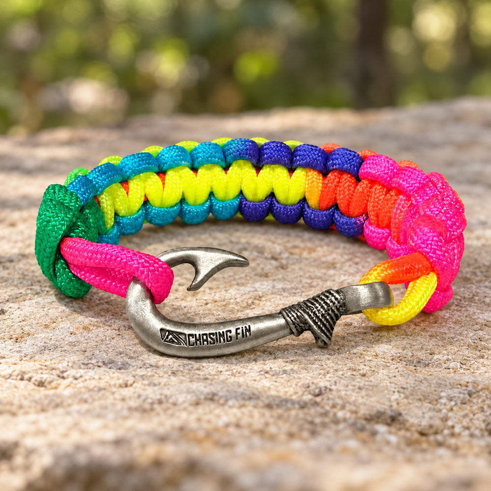 Unique Rainbow Glow Cobra Fish Hook Bracelet