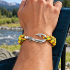 Vietnam Veteran Cobra Braid Fish Hook Bracelet