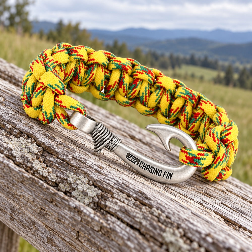 Vietnam Veteran Cobra Braid Fish Hook Bracelet