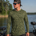 Woodland Exclusive Chasing Fin Fish Hook Pattern Performance Hoodie Collection
