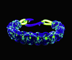 Yellowfin Fury Cobra Braid Fish Hook Bracelet- Glow in the Dark
