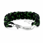 Armed Forces Cobra Braid Fish Hook Bracelet-Glow in the DARK