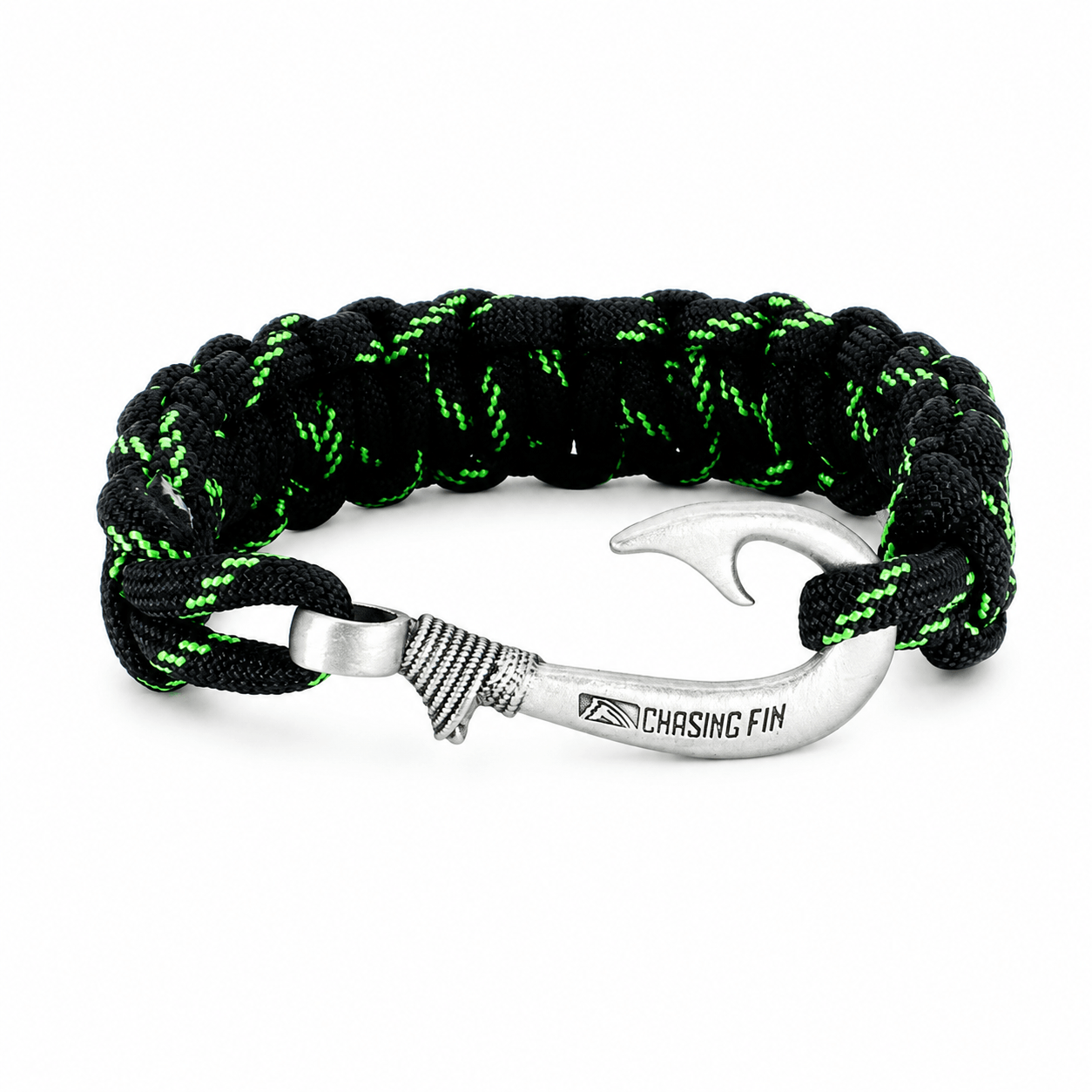 Armed Forces Cobra Braid Fish Hook Bracelet-Glow in the DARK