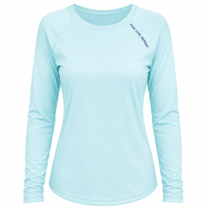 Fish Live Repeat - Ladies Solar Performance Long Sleeve
