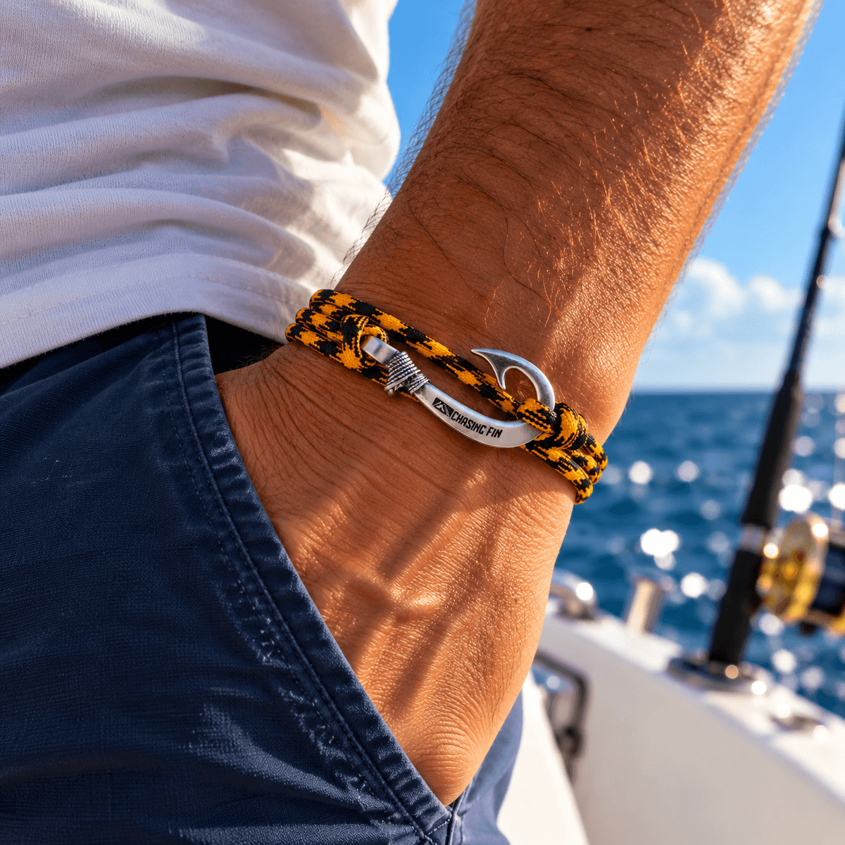 Black&Gold Fish Hook Bracelet | Anklet