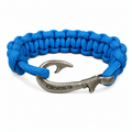 Blue Lake - Northwoods K Hooked Cobra Braid Fish Hook Bracelet