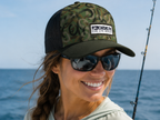 Green Hook Camo™ Chasing Fin Exclusive Pattern 6-Panel Performance Trucker Hat