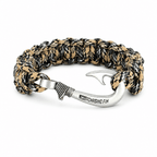 Desert Storm Cobra Braid Fish Hook Bracelet