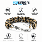 Desert Storm Cobra Braid Fish Hook Bracelet
