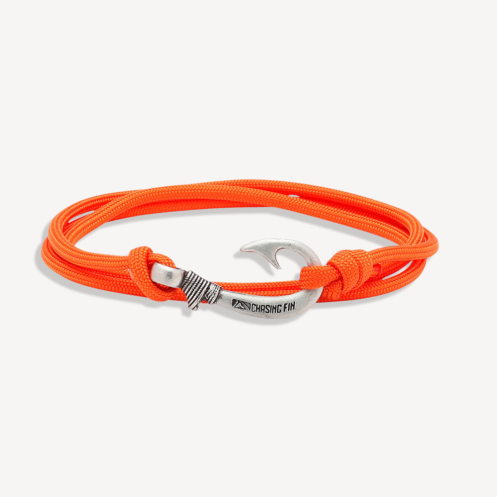 Burnt Orange Fish Hook Bracelet