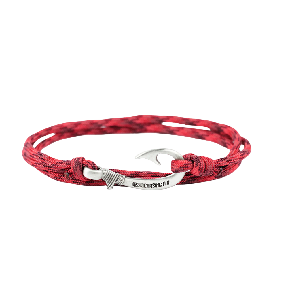 Red Blend Fish Hook Bracelet | Anklet