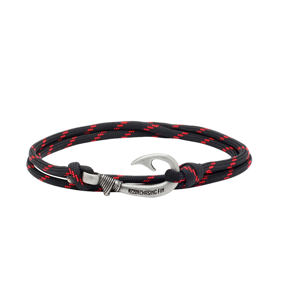 Thin Red Line Fish Hook Bracelet | Anklet