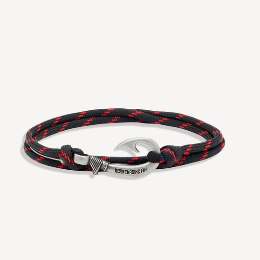 Thin Red Line Fish Hook Bracelet