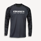 ProFin Camo FISH LIVE REPEAT Performance Long Sleeve Shirt Graphite