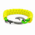 Frogs for Hogs Cobra Braid Fish Hook Bracelet -Glow Under Black Light