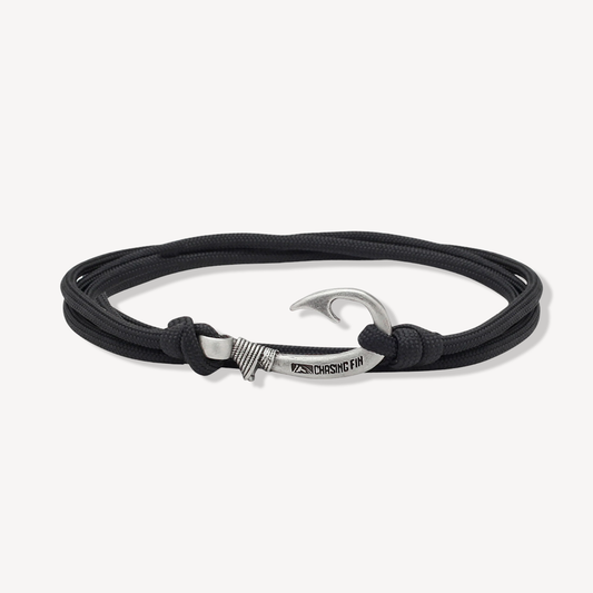 Black Fish Hook Bracelet