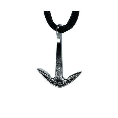 Limited Edition Black Paracord Necklace and Cobra Bracelet with Chasing Fin Anchor