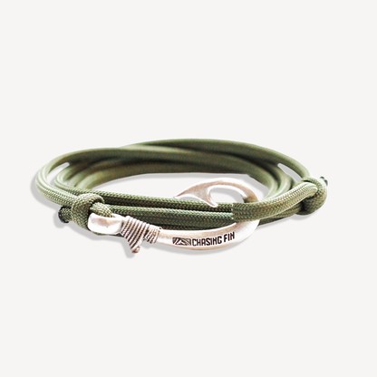 Olive Drab Fish Hook Bracelet