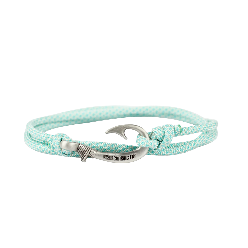 Turquoise Diamonds Fish Hook Bracelet | Anklet