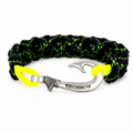 Yellowfin Fury Cobra Braid Fish Hook Bracelet- Glow Under Black Light