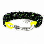 Yellowfin Fury Cobra Braid Fish Hook Bracelet- Glow Under Black Light