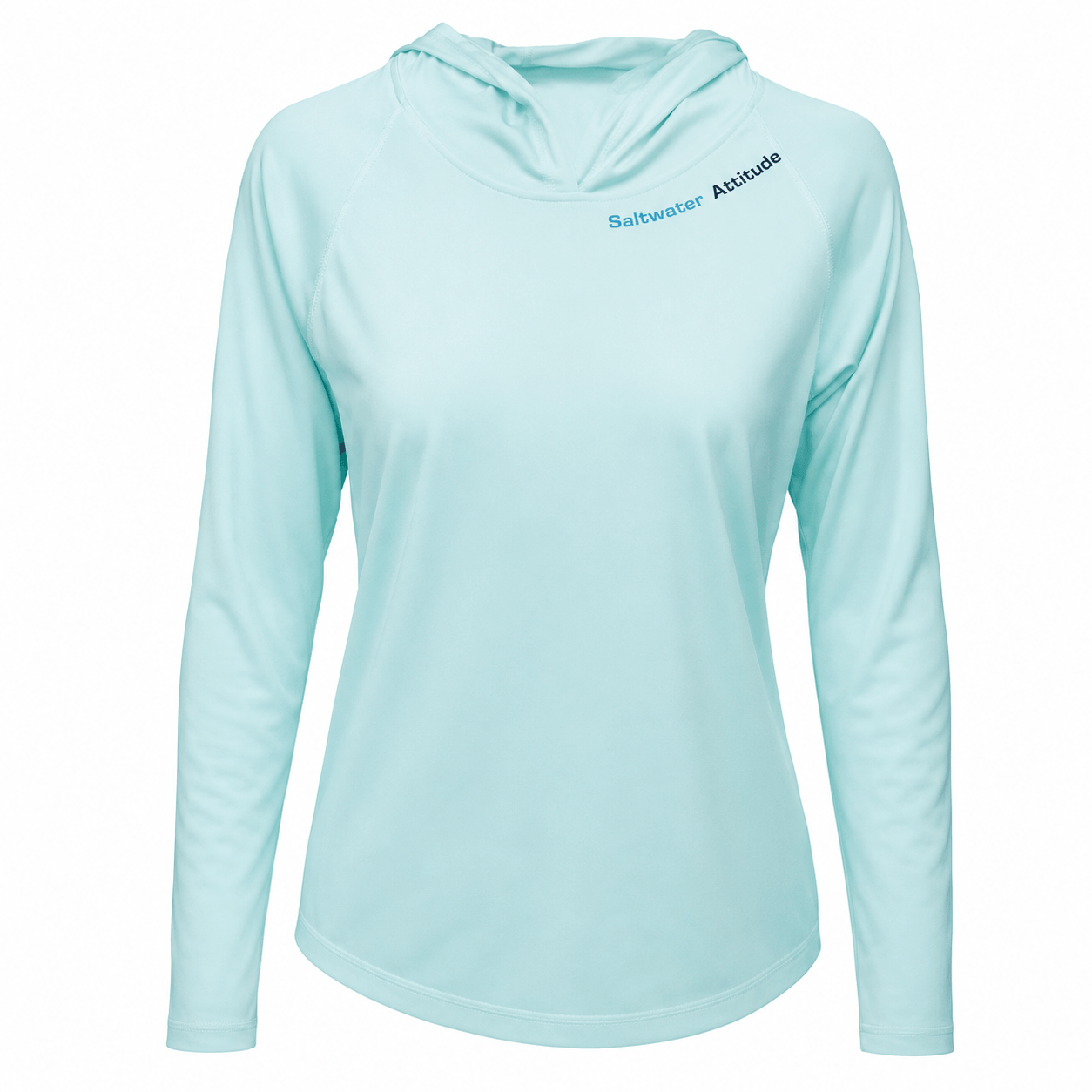 Saltwater Attitude - Ladies Solar Performance Hoodie - Chasing Fin New Collection