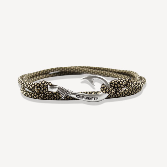 Gold Diamonds Fish Hook Bracelet
