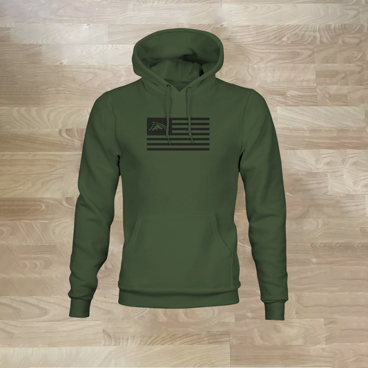 Black Chasing Fin Flag Pullover Hoodie---COMING SOON