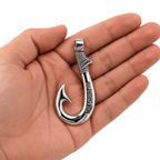 Artisan Legacy Collection – Handcrafted 950 Silver Signature Hook Pendant