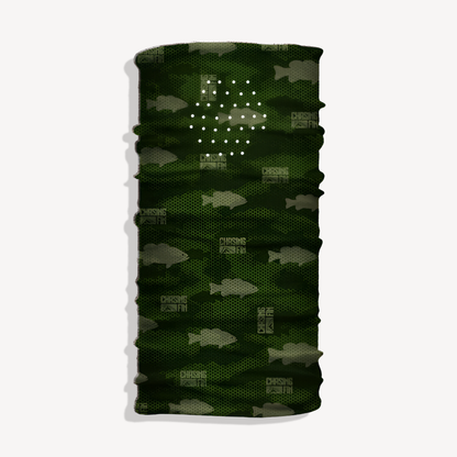 Bass Camo Vented Face Shield (Hydrilla)