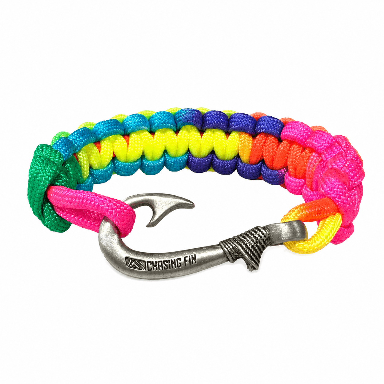 Unique Rainbow Glow Cobra Fish Hook Bracelet