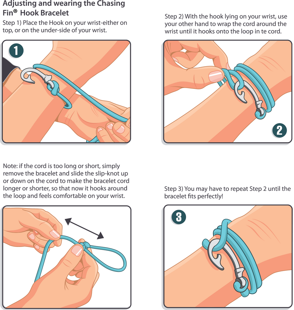 Black Fish Hook Bracelet | Anklet