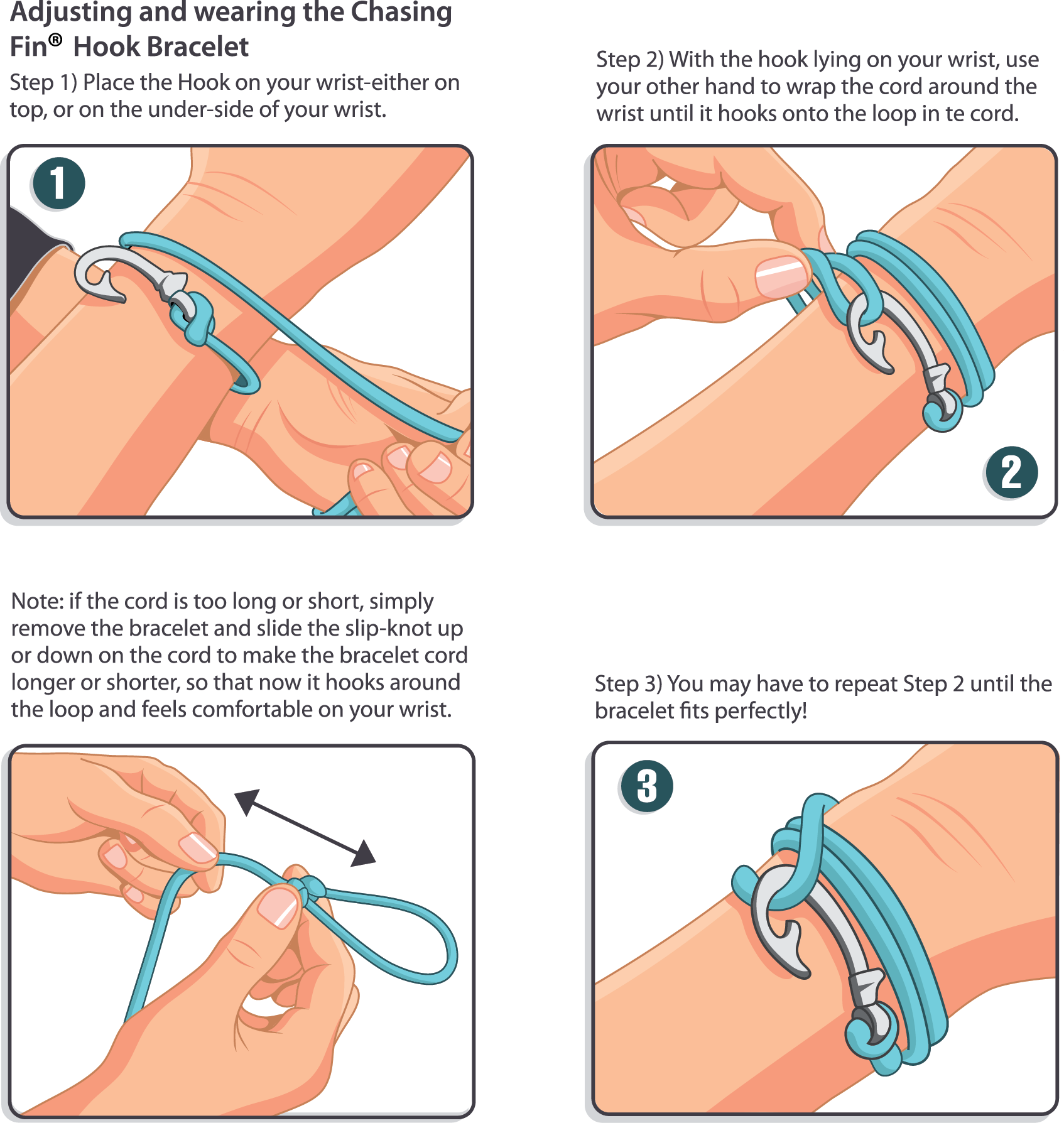 Black Fish Hook Bracelet | Anklet