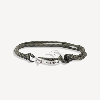 Camo OD & Black Fish Hook Bracelet