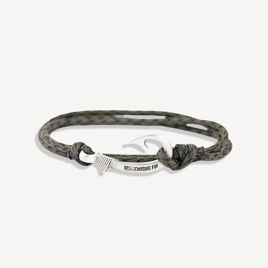Camo OD & Black Fish Hook Bracelet