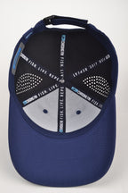 Chasing Fin Navy Performance Hat – Patented Fish Hook™ with Metallic 3D TPU Logo